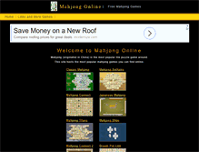 Tablet Screenshot of mahjongonline.net